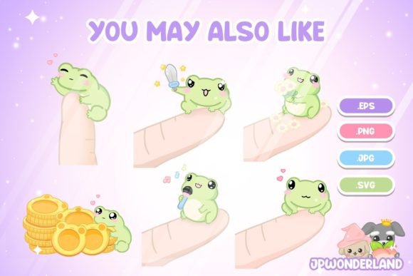 Download 6 Cute Little Frog Bundle Colouring Page - Premium Resources