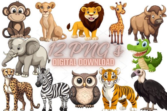 Download Jungle Animals Clipart, PNG 8S-17 - Jungle animals Collection