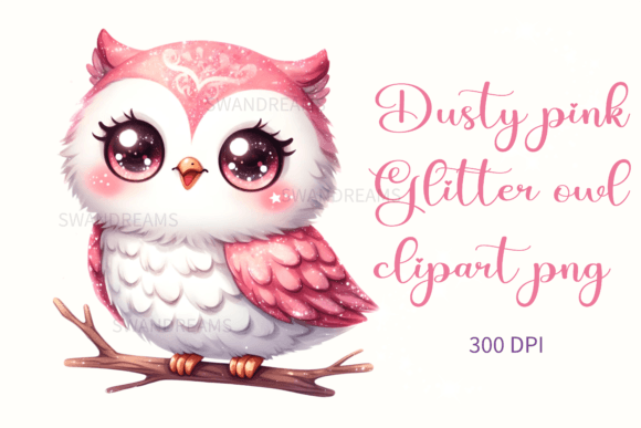 Download Cute Watercolor Pink Baby Owl Png - Baby owl png Collection