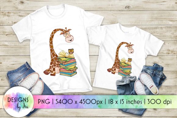 Download Cute Giraffe with Books and Baby Owl PNG - Baby owl png Collection