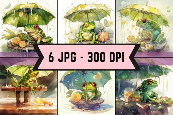 Download Watercolor Tropical Frog Bundle - Premium Resources