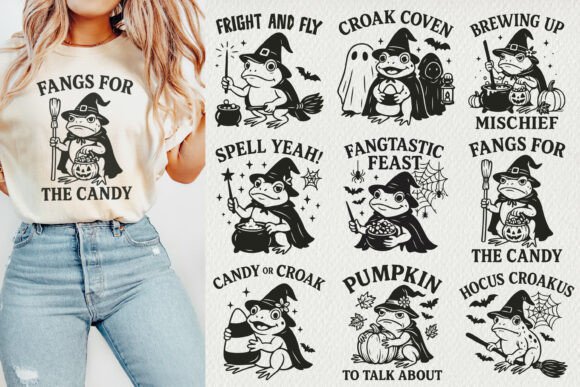 Download Halloween Witch Frog BUNDLE SVG PNG. - Premium Bundle
