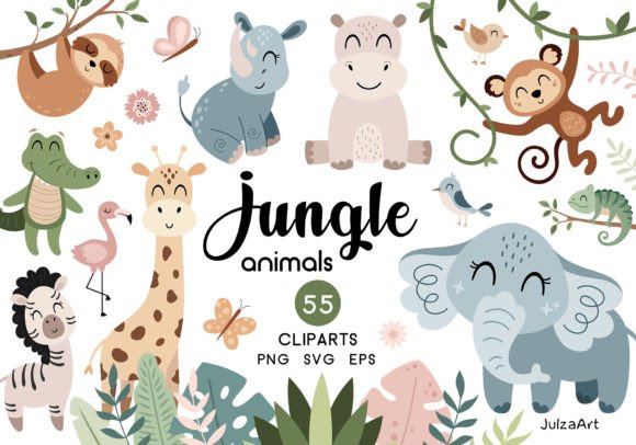 Download Jungle Animals Clipart - Jungle animals Collection