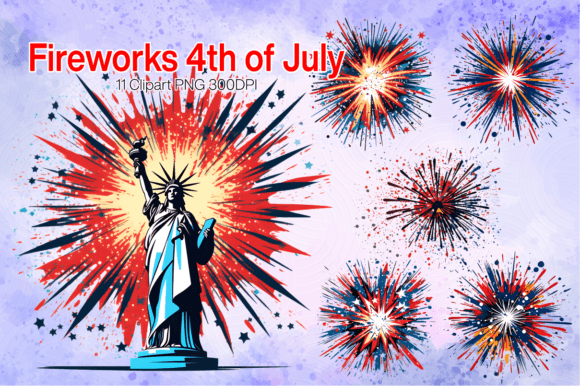 Download Fireworks Independence Day Sublimation - Independence Collection