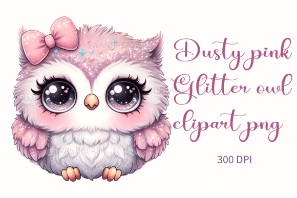 Download Cute Watercolor Dusty Pink Baby Owl Png - Baby owl png Collection