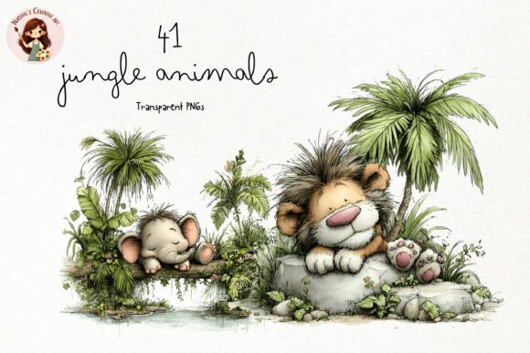 Download Cute Jungle Animals PNG Clipart - Jungle animals Collection